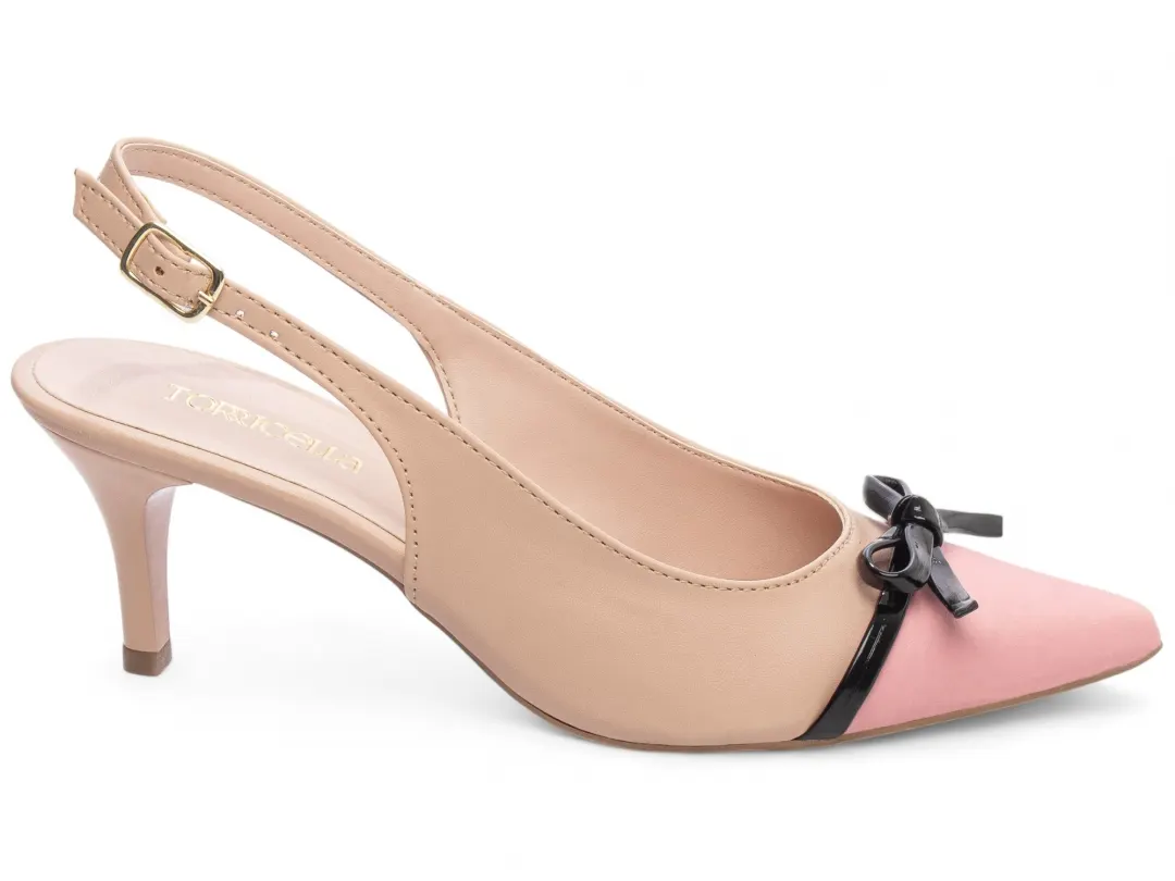 b14c017fa6f352fbcc0a4030c666f1c9.jpg Scarpin Slingback Bicolor Salto Fino 6 cm – bico rosa, vista lateral